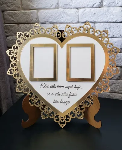 Placa de Homenagem pra Casamento - 2 Fotos