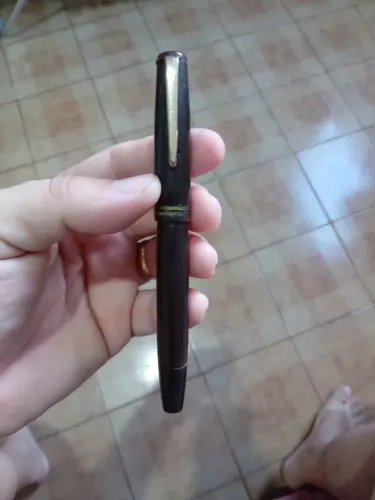 Caneta tinteiro parker victory pena 14k maciço