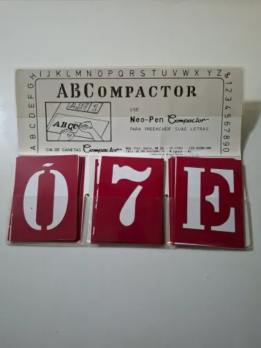 Forma de letras vazadas 75mm Compactor