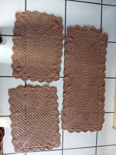 Conjunto croche de cozinha , ou banheiro