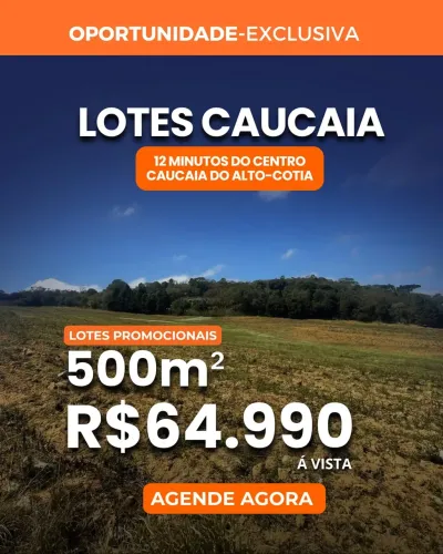 Terreno em Cotia Entrada 15 mil