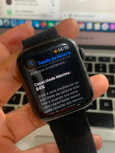 Apple Watch S4 44mm Cinza Lte Bat 84% Pulseria Presa S4