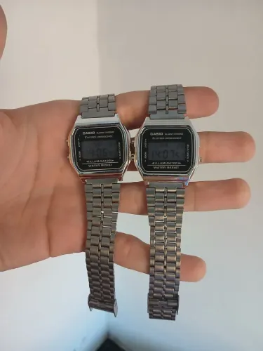 Relógio Casio Vintage Unissex Prateado Novo