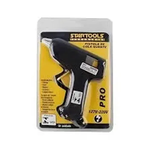 Pistola De Cola Quente Profissional Preta Bivolt 8w