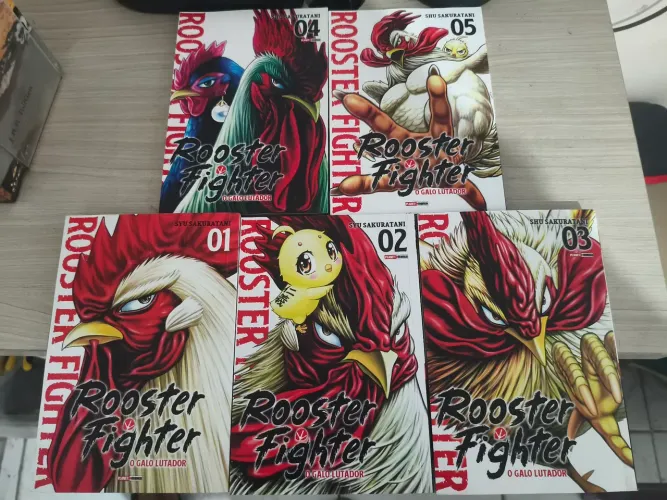 Mangá Rooster Fighter - O galo lutador Volume 1 ao 5.
