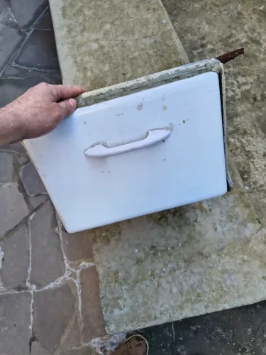 Gavetas de fogão a lenha antigo