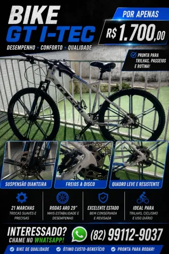 Bicicleta Aro 29 - Semi nova Ótimo estado R$1700
