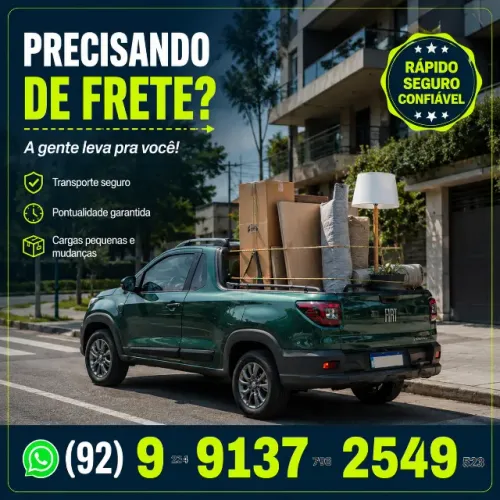 Frete pickup rápido | carreto barato | mudança pequena | chama no WhatsApp Carreto urgente
