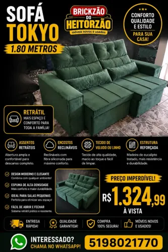 Sofá Tokyo retrátil