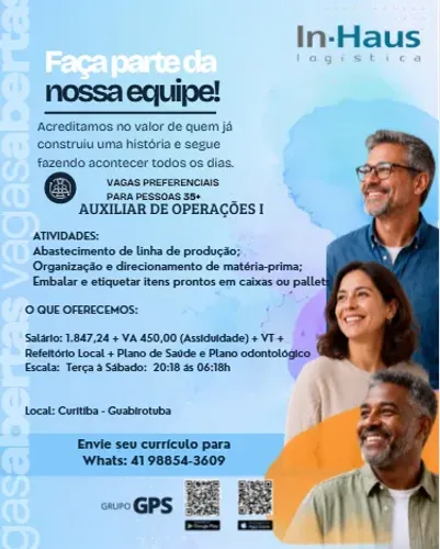 Auxiliar de Operações - 3 º turno