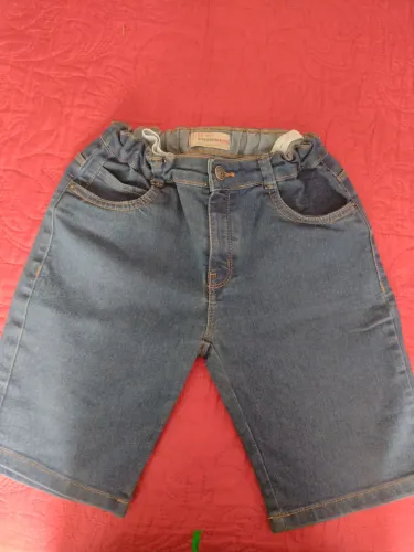 Bermuda jeans infantil 