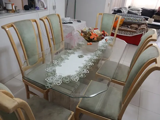 Mesa de jantar + Aparador em mármore