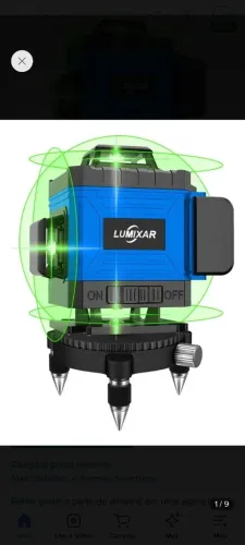 Nível a Laser 16 Linhas com Controle Remoto e Alcance de 30 Metros