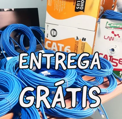 Cabo de rede Ethernet CAT6 100% cobre ENTREGA GRÁTIS 3,5,10,15,20,25,30,40,50 metros