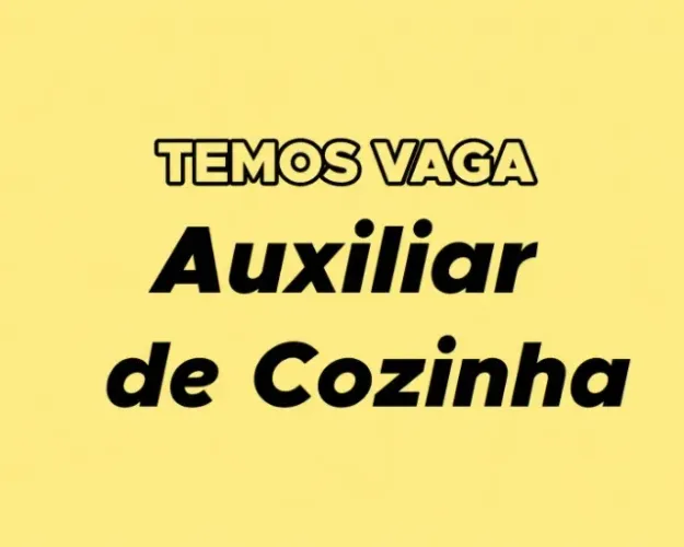 Auxiliar de Cozinha