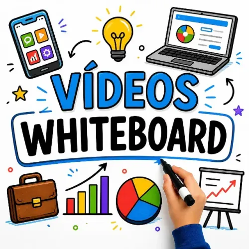 Vídeos Whiteboard - vídeos animados com a mãozinha