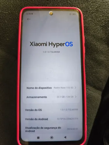 Xiaomi redmi note 11s 5g 128gb 6gb de RAM