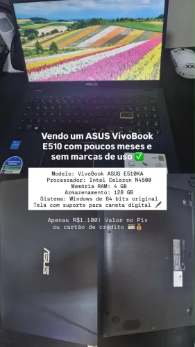 Notebook ASUS NOVÍSSIMO