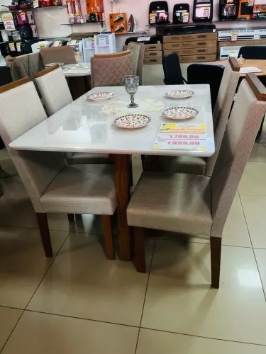 SALA JANTAR LIVIA 4 CADEIRAS