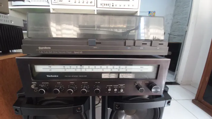 Receiver technics 5050 toca-discos gradiente spect 65