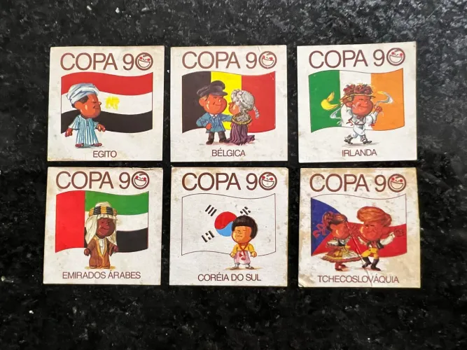 Lote de figurinhas Elma Chips COPA 1990
