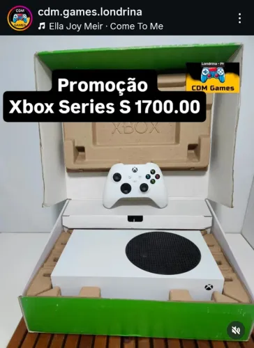Promoção Xbox Series S Seminovo 1700.00 - Não Aceito Oferta
