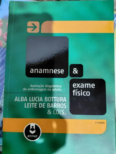 Dois livros Diagnóstico de enfermagem e Anamnese e exane físico Ana Lúcia Botura