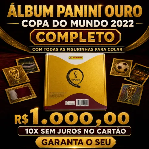 Álbum copa do mundo 2022 completo