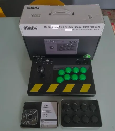 Controle Arcade 8bitdo + mod qanba