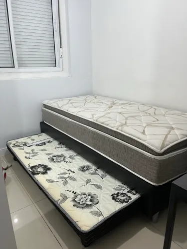 Cama solteiro | Base cama auxiliar | Colchão 0,88 X 1,88 | Completa