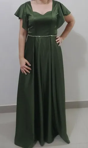 Vestido festa / formatura / madrinha Verde Oliva