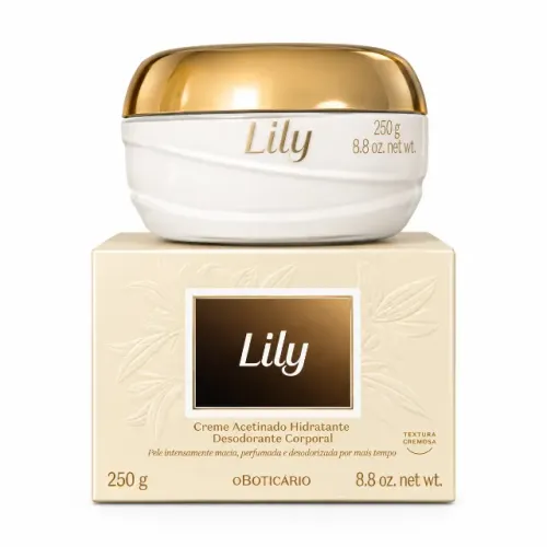 Creme Hidratante Corporal Acetinado Lily 250g - O Boticário