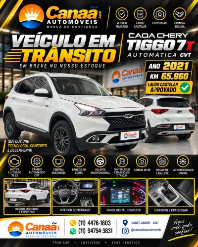 Chery Tiggo 7 T 1.5 16V Turbo Flex Aut. 2021