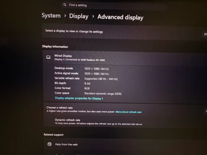 Monitor gamer 144hz (não aceito trocas)