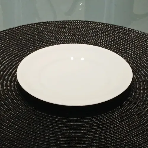 12 Pratos Sobremesa 19 cm, Porcelana Schmidt (Original), Linha Itamaraty, Cor Branca s/uso
