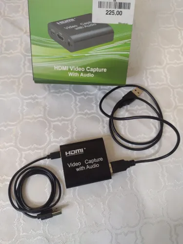 Placa de Captura HDMI 4K USB 3.0 - Com Loop Out e Entrada de Microfone (Nova)