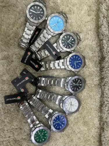 Relógio Estilo TAG Aquaracer Professional 200 Solargraph Aço Inoxidável