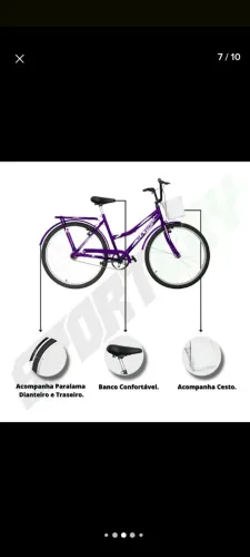 VENDO BICICLETA,SEMI NOVA,USADA POUCAS VEZES! COM DEFEITOS APENAS NO PEDAL...