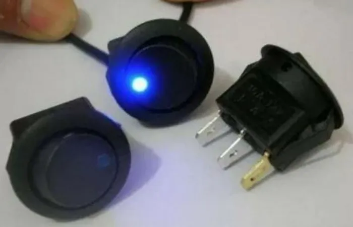 COD-CP310 2 Unid. Chave Botao Tic Tac Interruptor Carro Led 12v Arduino Automação Robo