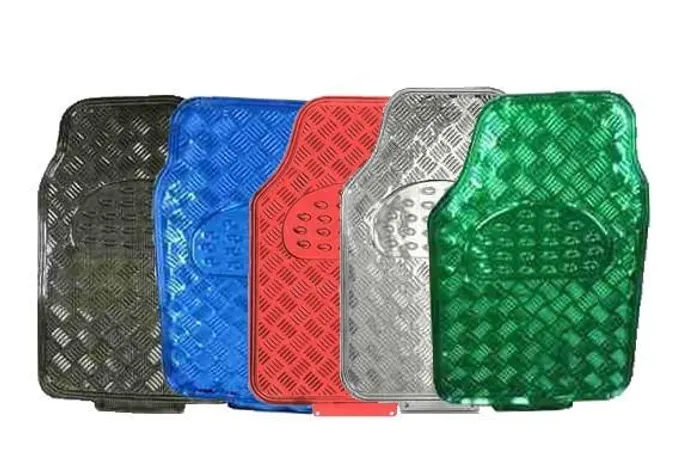 Tapete Automotivo Colorido Metalizado 5 Peças