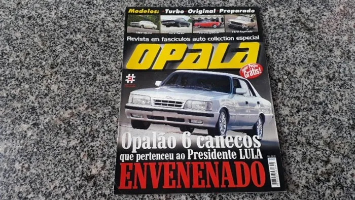 Antiga Revista  Fascículos Auto Collection Ano 1 Especial Opala 