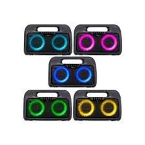 Caixa de Som Bluetooth Portátil 20W Led RGB D-3205 - Grasep