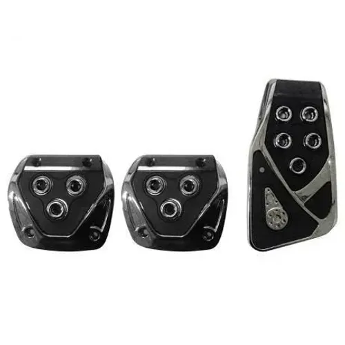 Jogo Pedaleiras Automotivas Esportiva Tuning Universais Pretas