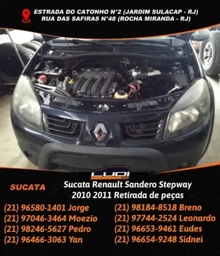 Sucata Renault Sandero Stepway 2010 2011 Retirada de peças