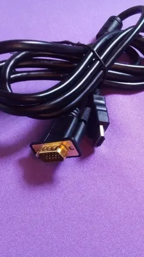 Cabo Vga Para Hdmi Novíssimo Gamer