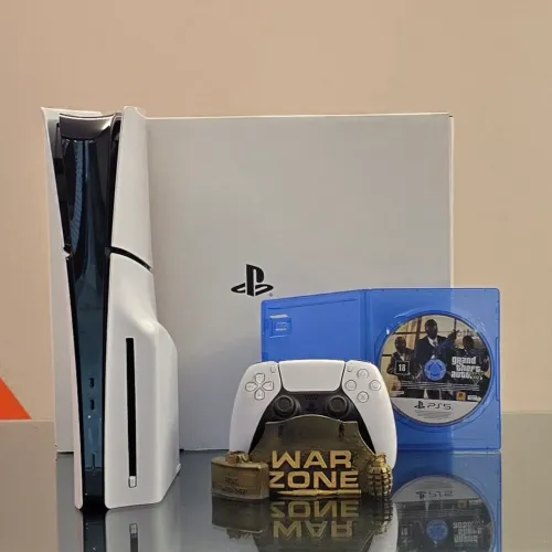 PS5 Slim 1TB c/ LEITOR (Semi) + GARANTIA - Temos LOJA FÍSICA 