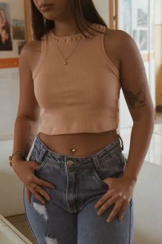 Cropped Ribbed Basic?s
