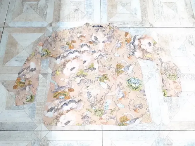 Blusa Feminina Florida Algodão Leve Original Zara Tm .P