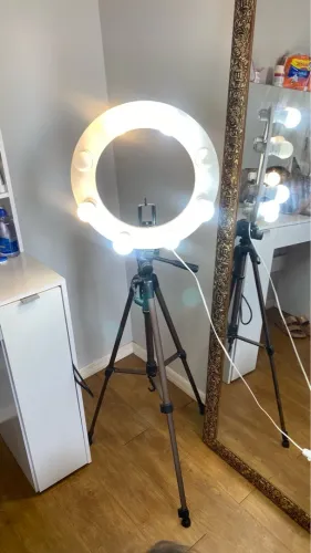 Ring Light para Fotos e Vídeos com Tripé
