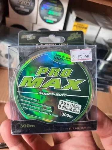 Linha Super Soft Maruri Pro Max. Nylon monofilamento. 300 metros. 0.30mm. Nova 